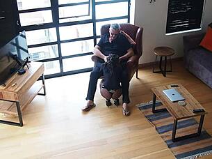 i suck my sugardaddy's cock raw in penthouse then fuck for his cum and cash