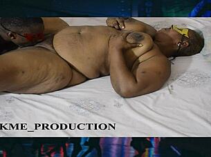 uh my chubby ebony landlady came for rent but wants my fat cock instead