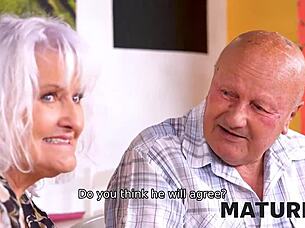 a dissatisfied wife seduces the handsome waiter after her older husband fails her