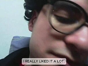 Unleashing monster cumshot explosion on client's fuck machine