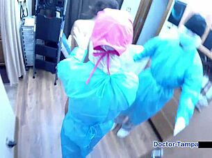 Dr Tampa Humiliates Nurse Michelle Anderson with Toys and Gaping Pussy