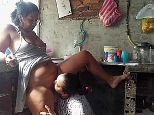 she can't wait to devour that juicy ass dessert first