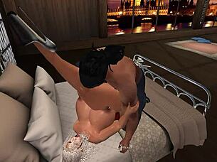 Black Monster Cock Shemale Anal Ride