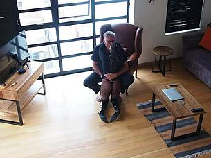 i suck my sugardaddy's cock raw in penthouse then fuck for his cum and cash