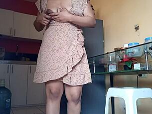 Housewife Masturbates Open-Door, Caught By Perverted Neighbor