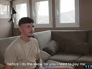 No Cash For Latina Dancer's Striptease? Hard Creampie Payment Instead