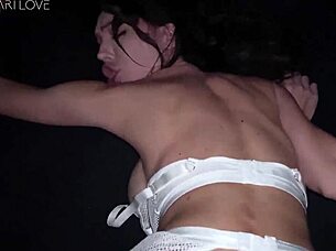 squirting brunette whore facefucked rough till massive facial blast