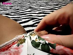 she moans softly fingering with guests nearby