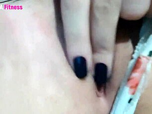 she moans softly fingering with guests nearby