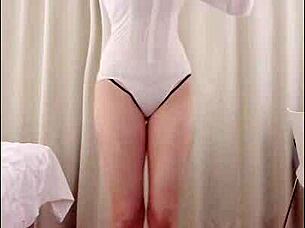 shenzhen goddess strips in ol roleplay after losing drinking game