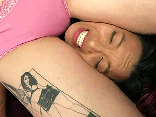 sinn sage sensually punishes sex pet asia perez in femdom play