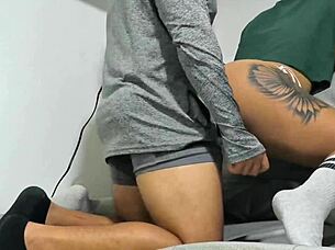 couple pounds wet pussies hard right in the living room