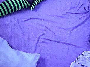 roommate catches emo girl squirting hard during solo masturbation