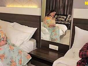 servant ravages indian beauty's huge wet boobs with rough passionate pussy licking