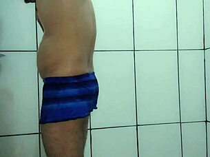 shower turns steamy as latina milf takes cock deep in her tight pussy for hours!