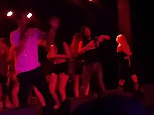 tasia flashes mickey avalon and dirt nasty cock on fremont street stage