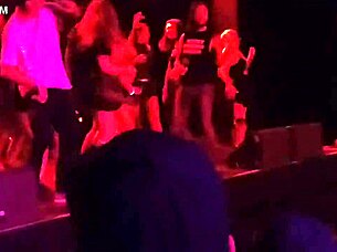 tasia flashes mickey avalon and dirt nasty cock on fremont street stage