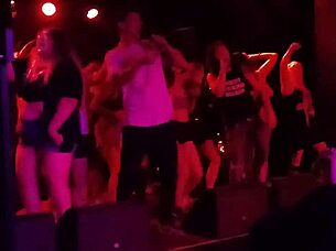 tasia flashes mickey avalon and dirt nasty cock on fremont street stage