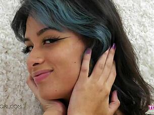 petite teen perfect body tempts massage daddy pov sofa