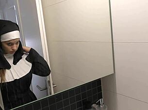 shy babe angelina brill takes bbc creampie casting