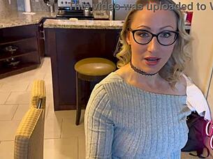 hot friends mom begs for my monster cock deep inside