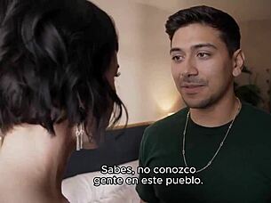 Passionate Stockings Brunette Fucks Spanish Sub Deep