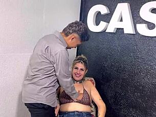 Tanned amateur spreads wet pussy and big ass on new cock after 20 years moaning to orgasm