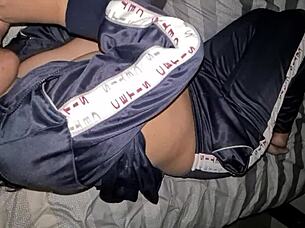 wow squeeze these huge lactating tits while i creampie your student ass