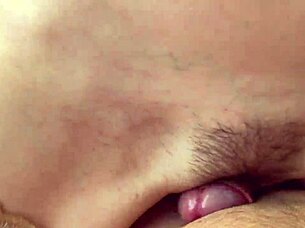 Pussyjob: Eva Myst Slides Hairy Juicy Cunt on Cock Until Explosive Cum!