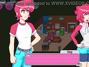 redhead steps out of shower towel slips revealing petite curves