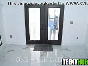 petite nerd teen Khloe Kapri flips fucks hardcore pov reality