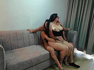 Hot curvy Latina Antonella reunites steamily.