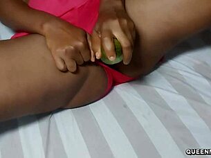 oh god, college coed's pussy wrecked by huge cucumber masturbation gone wrong at gyno