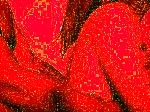 Tattooed babe pounded hard in red room.