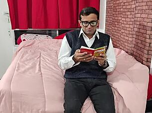 stepmom catches me jerking forces cock in her pussy