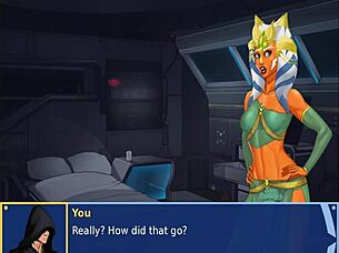 Boobs and ass groped wildly while dancing in tight orange trainer!