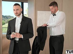 gorgeous blonde cherry kiss rides to explosive orgasm in double penetration threesome