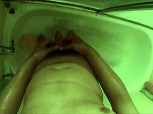 First time capturing her casual shower routine