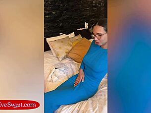 hey cuties watch this french teacher cum hard on her huge solo dildo