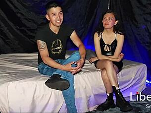 young latina couple tries homemade first time missionary creampie video