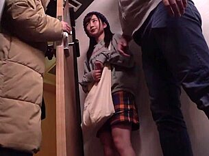 tiny 138cm gymnast girl secret post-practice lesson