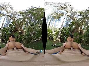 jeweled jade milf handles massive cock no limits pov