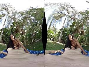 jeweled jade milf handles massive cock no limits pov