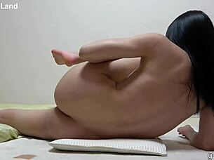 Hey check out beautiful Japanese girl with jet black hair and big boobs