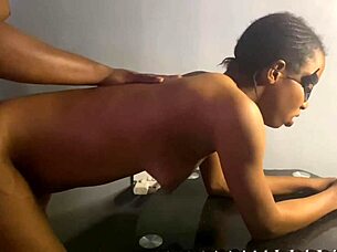 she cums multiple times shaking before and after hair play