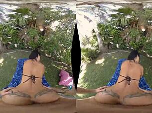 jeweled jade milf handles massive cock no limits pov