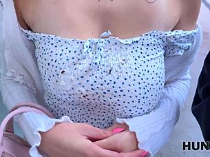 Hunt4k: Blonde Hottie's Big Natural Boobs Seduce for Pickup Fuck