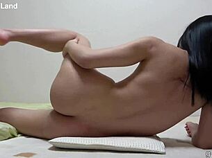 Hey check out beautiful Japanese girl with jet black hair and big boobs