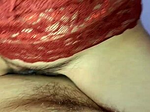 Hot Cum Blast Covers Hairy Milf Pussy Closeup