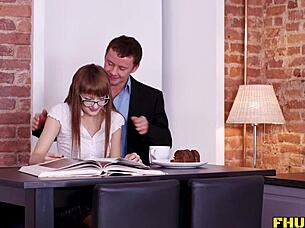 diving deep into her shaved redhead ass 😈🍑💦